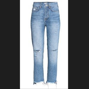 H&M Straight Trashed Jeans